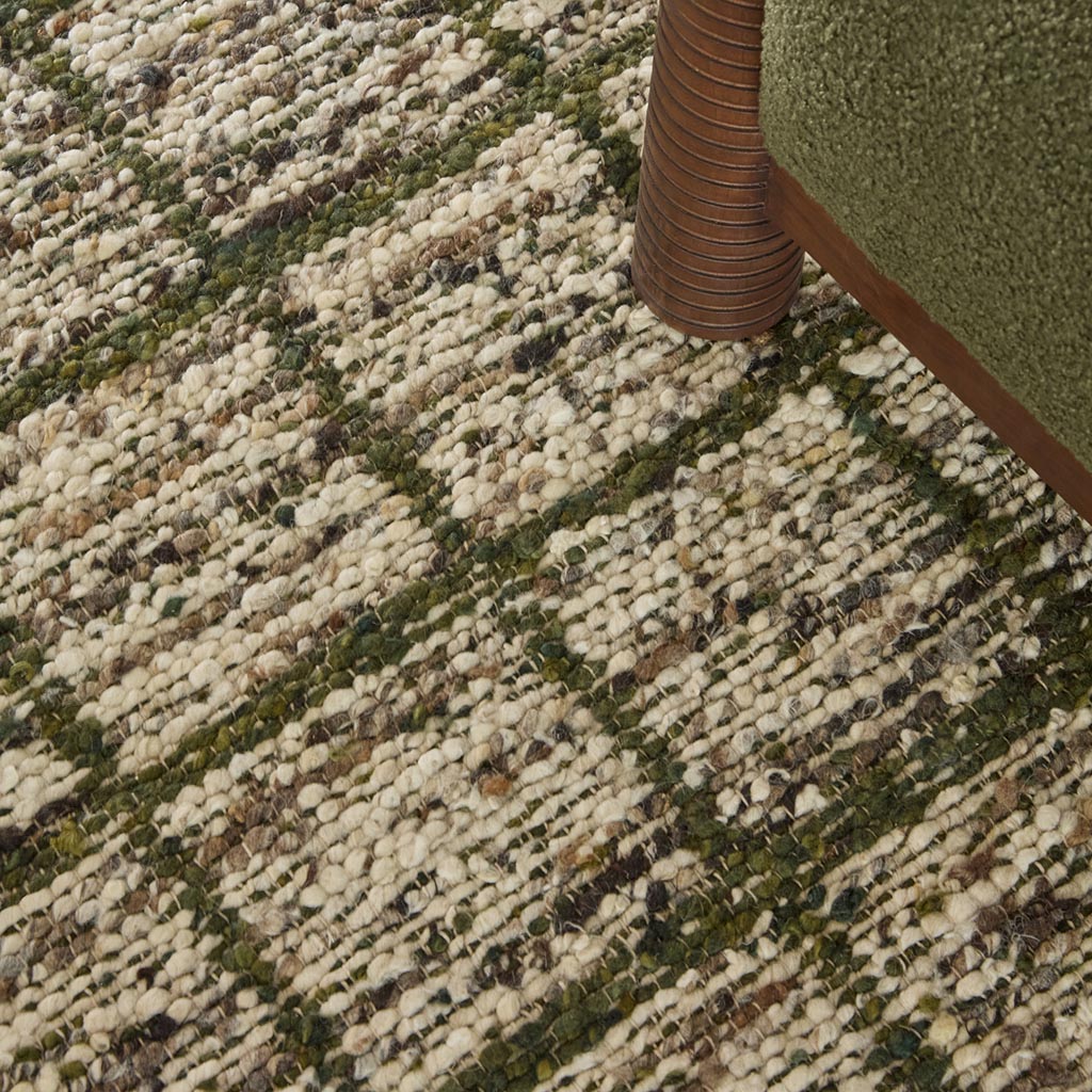 Craft Jack jagergroen ambachtelijk vloerkleed | Maat: 200 × 280 cm