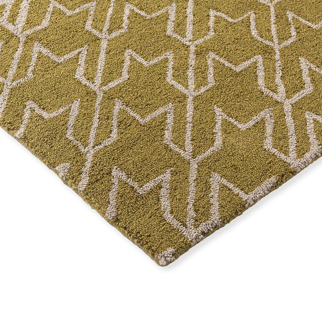 Tapis d’extérieur Houndstooth moutarde
