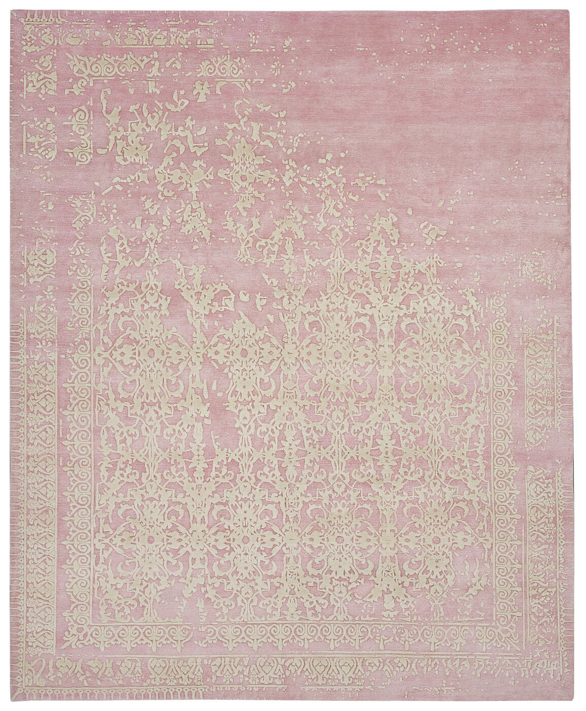 Ferrara Rocked roze tapijt | Maat: 280 × 360 cm