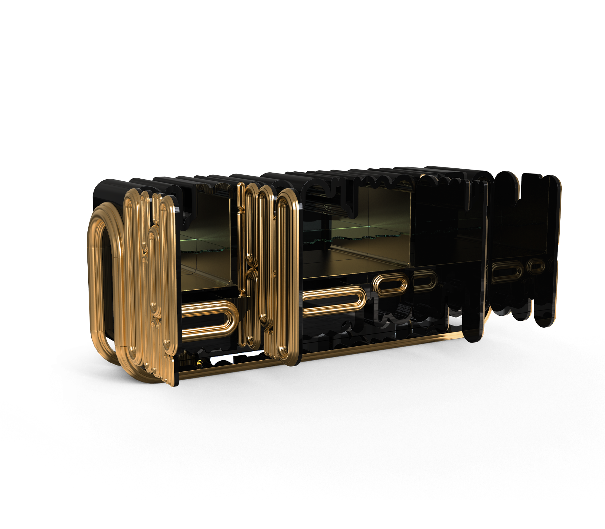 Ellipse goud dressoir