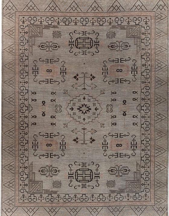 Tapis noué à la main Khotan laine