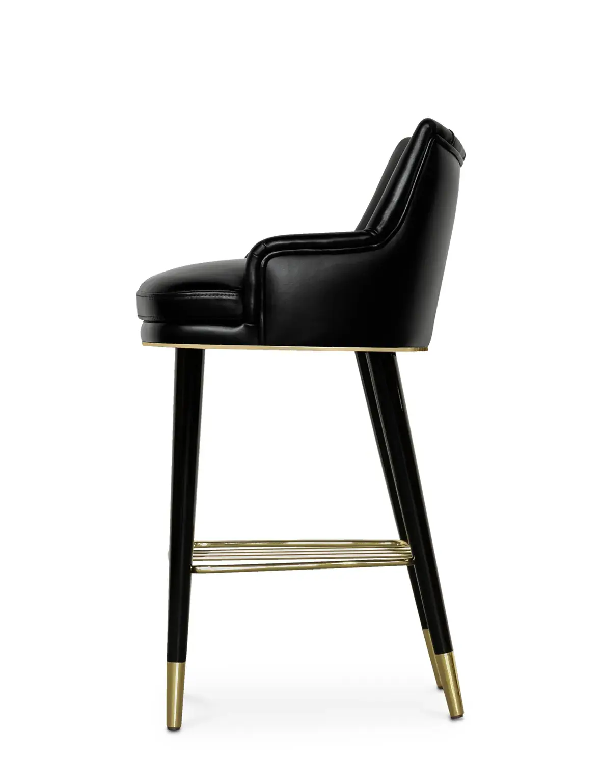Tabouret de comptoir en velours