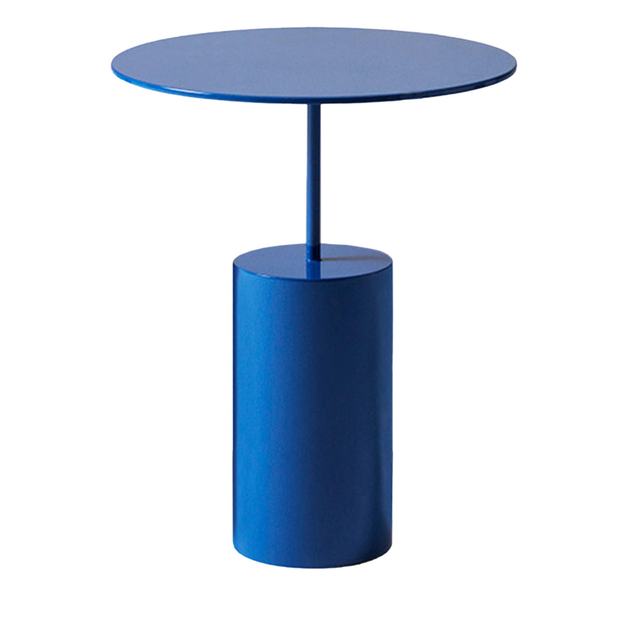 Cocktail ronde blauwe bijzettafel