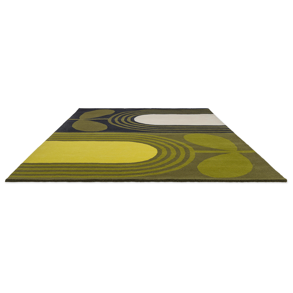 Tapis en laine designer Striped Tulip herbe de mer