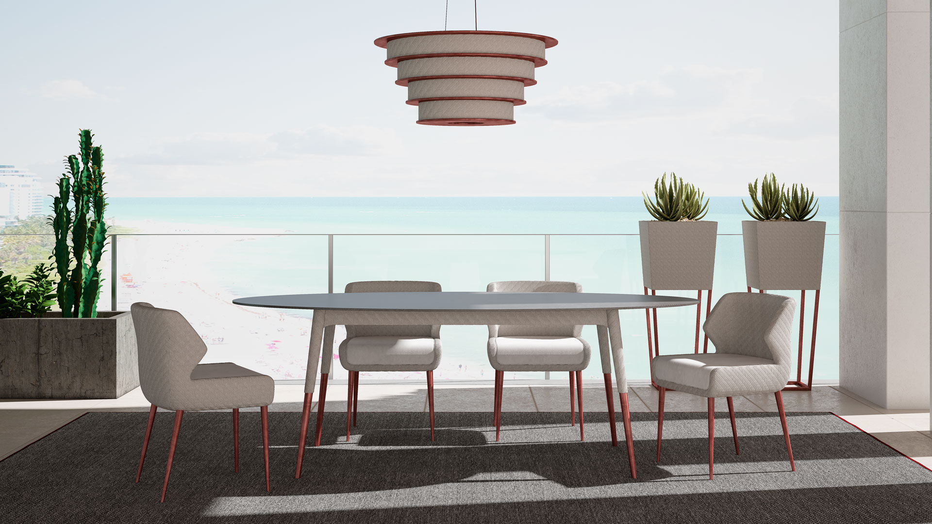 Table à manger de jardin