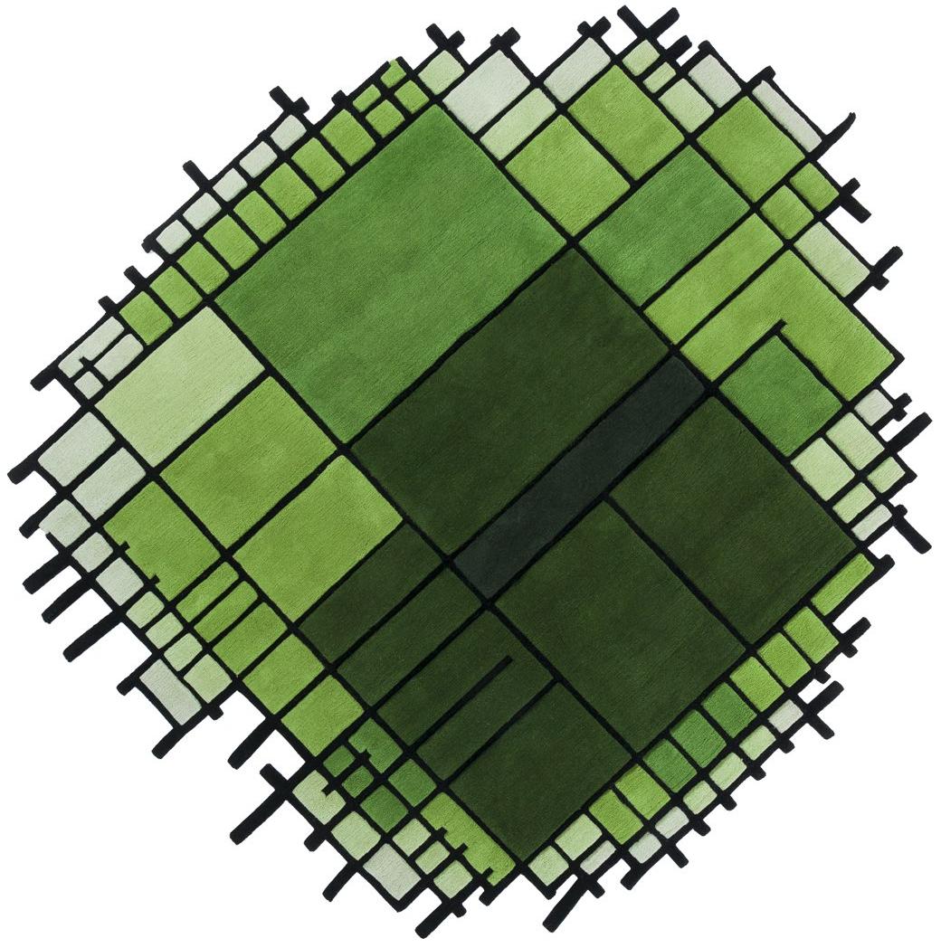 Migration Aquila rond designer handgeweven vloerkleed