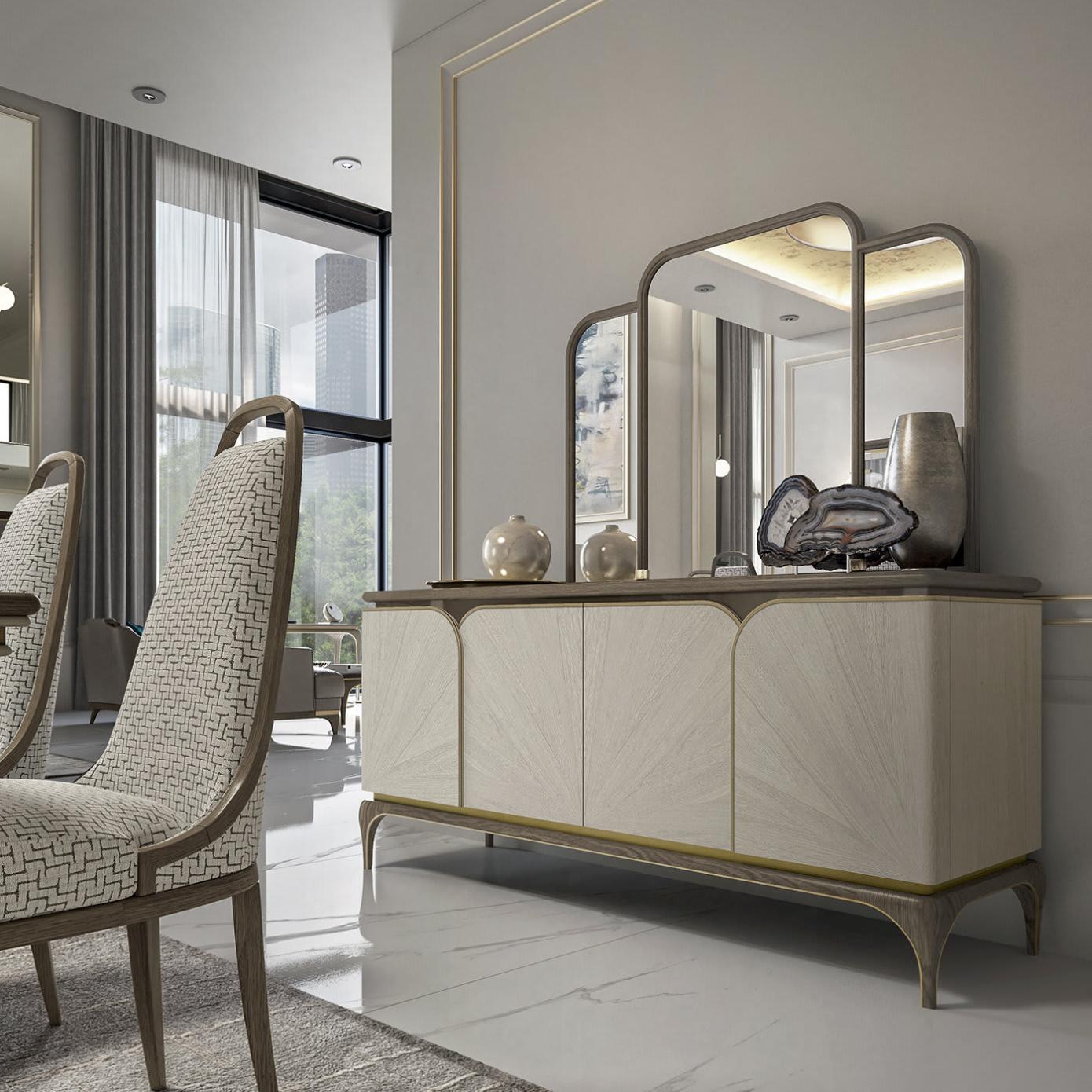 Delux Italiaans dressoir | Configuratie: Met spiegel Delux Italiaans dressoir | Configuratie: Met spiegel