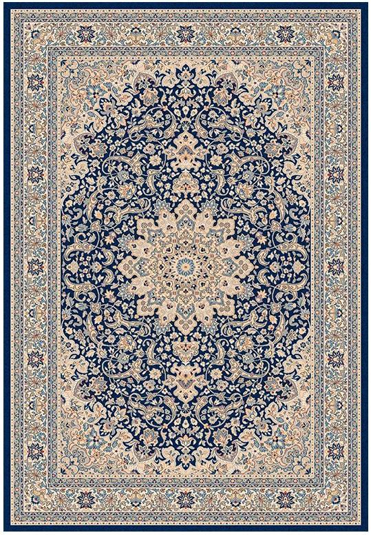 Oosters blauw machinaal geweven tapijt | Maat: 200 × 290 cm