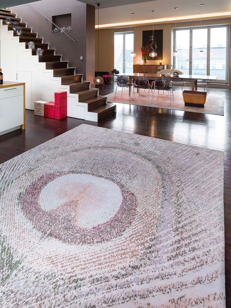 Feathers handgemaakt luxe vloerkleed
