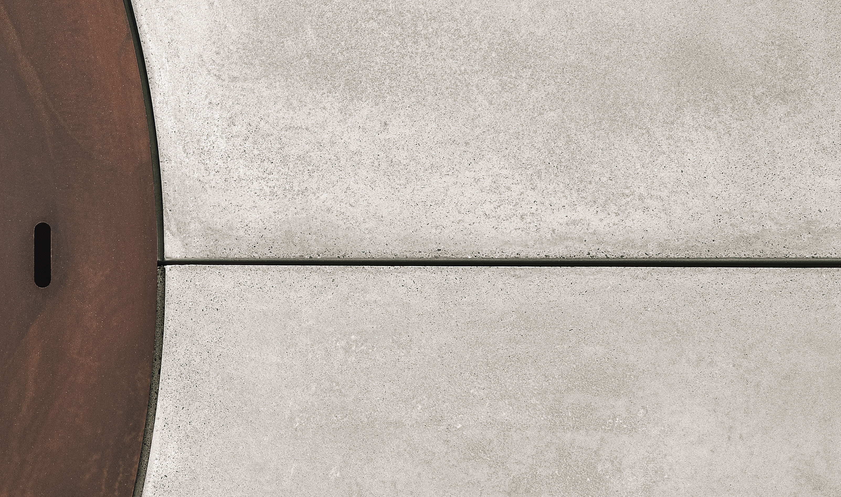 Ercole beton vuurplaats | Afwerking: Basis | Afmetingen: Ø 250 cm
