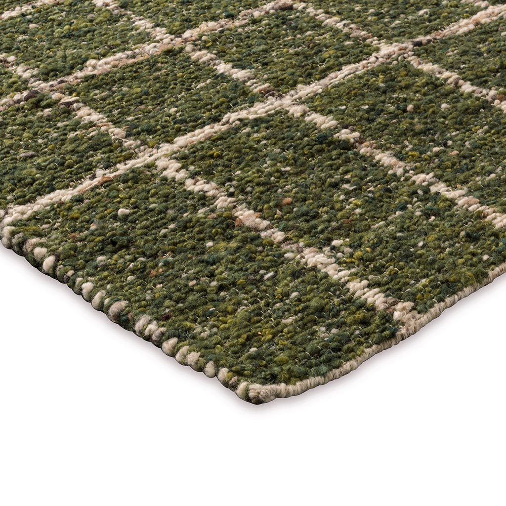 Craft Jack jagergroen ambachtelijk vloerkleed | Maat: 200 × 280 cm