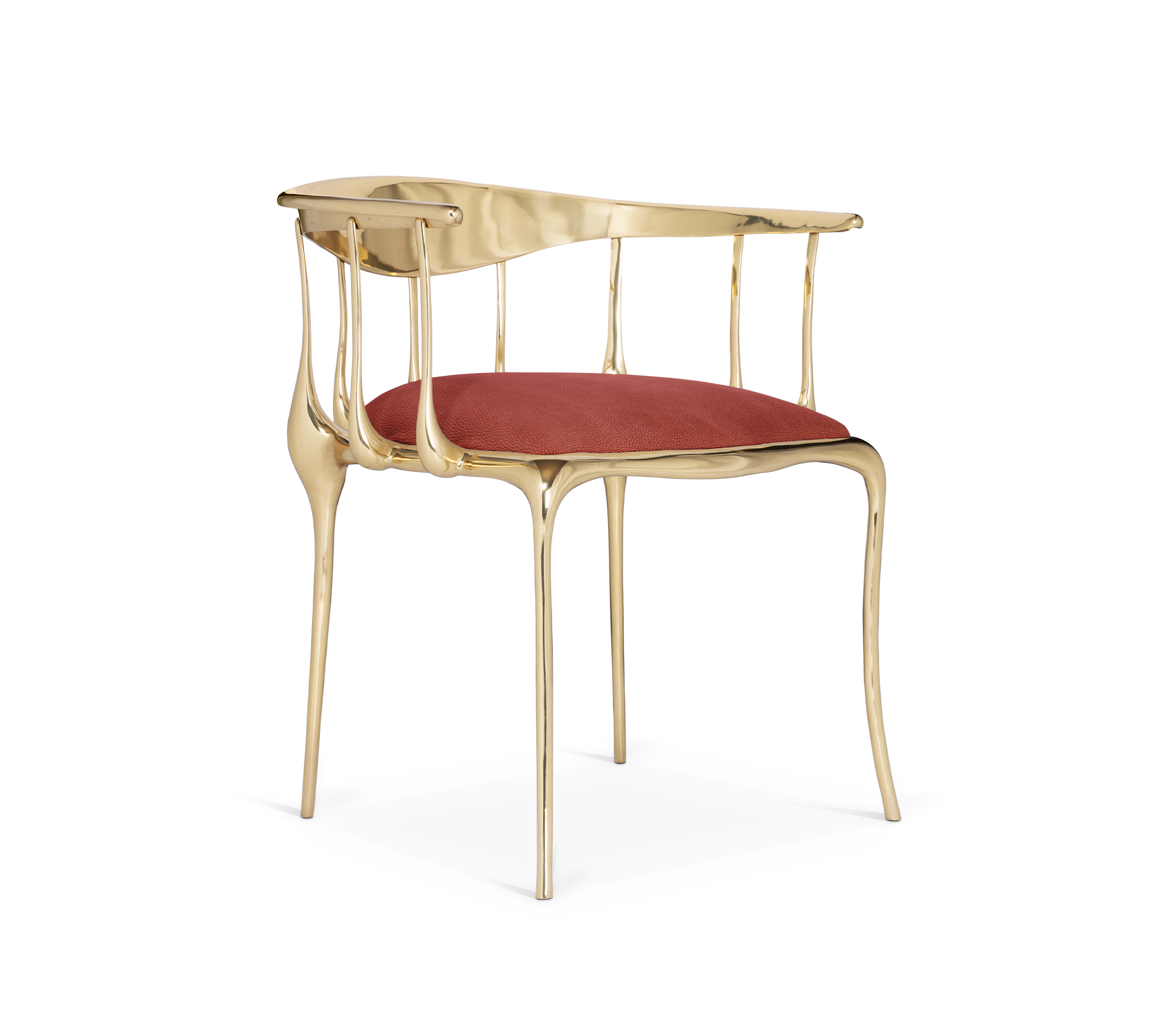 Chaise de luxe bordeaux