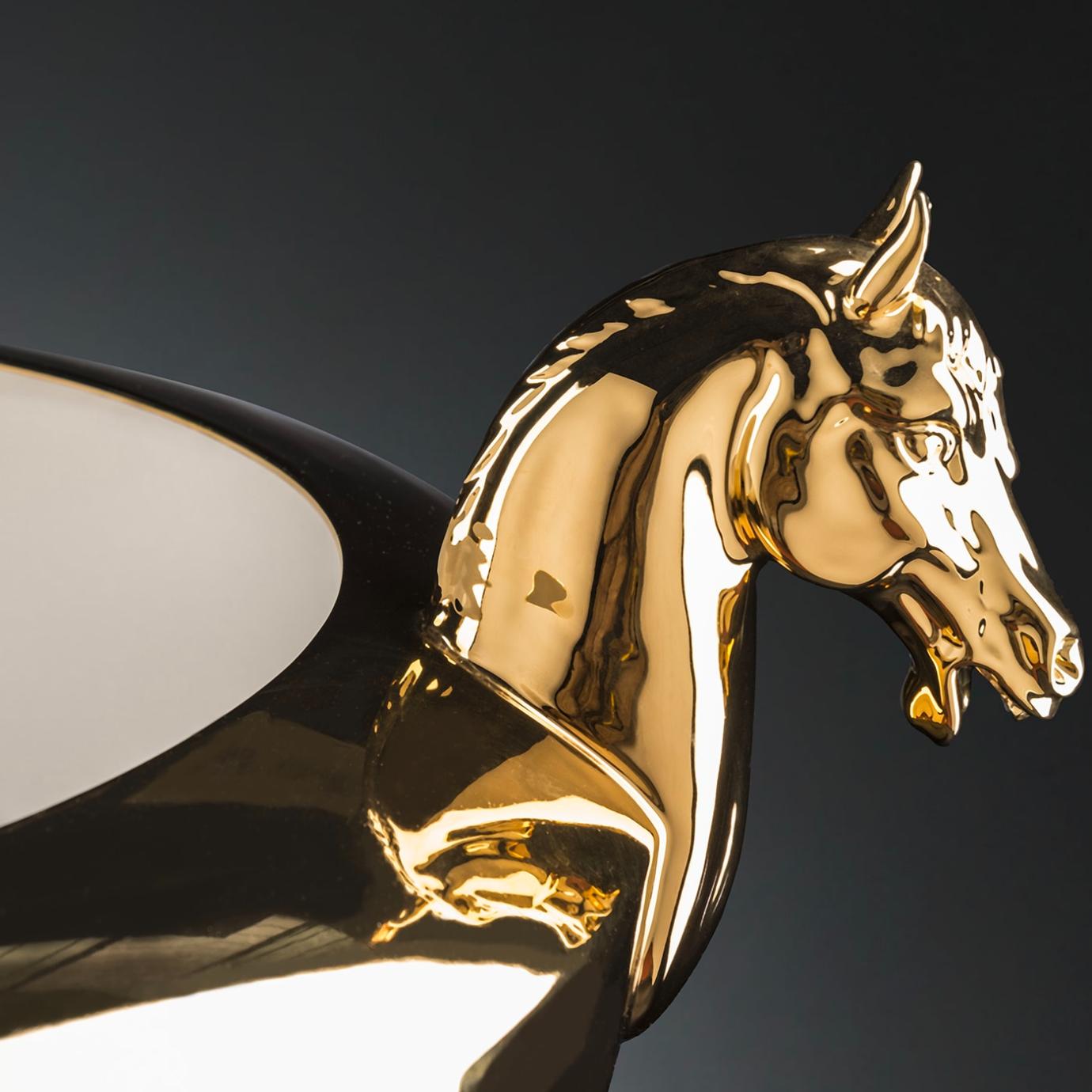 Vase doré Horse