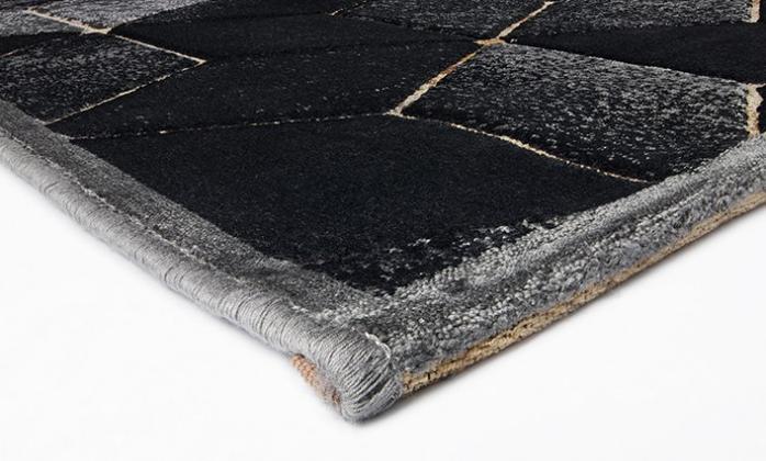 Tapis Gabriel géométrique gris | Taille: 160 × 235 cm