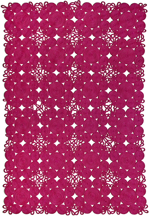 Rope binnen/buiten roze vloerkleed