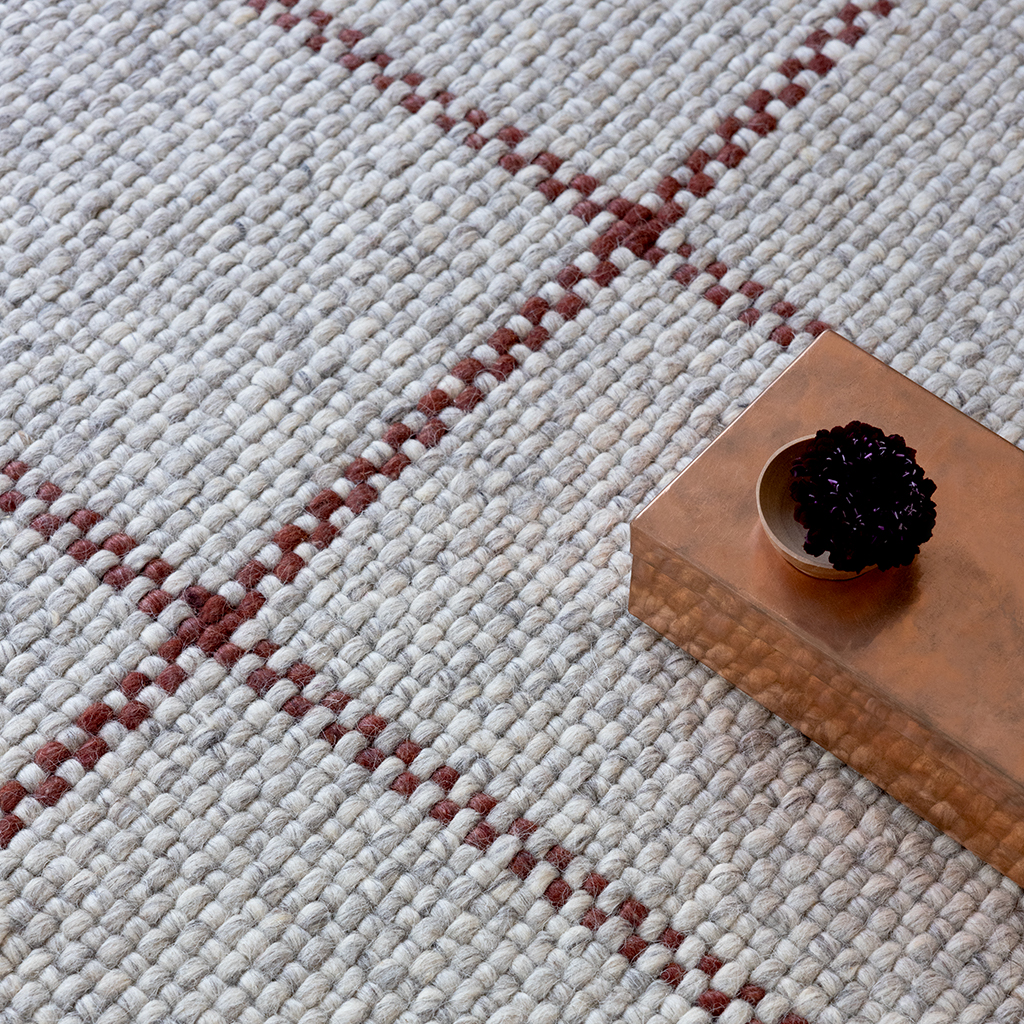 Craft Matter Check as/leisteen vloerkleed