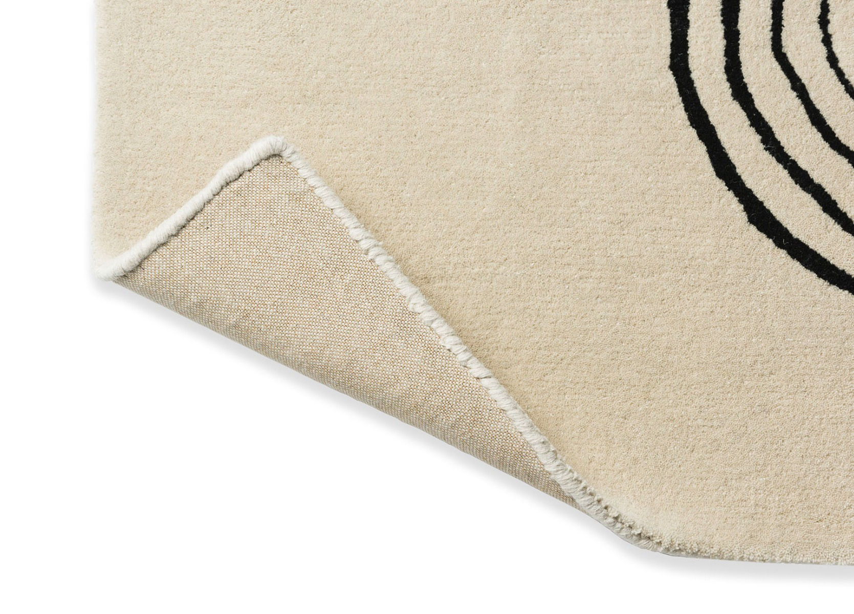 Tapis fait main Decor Flow sable doux tufté