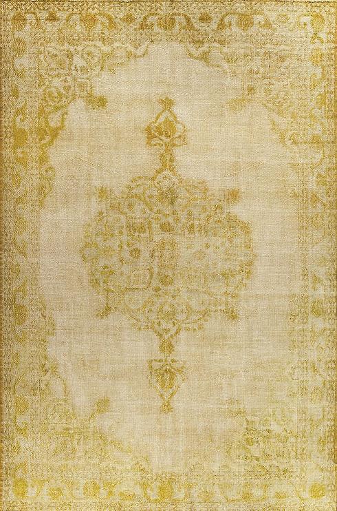 Tapis vintage jaune