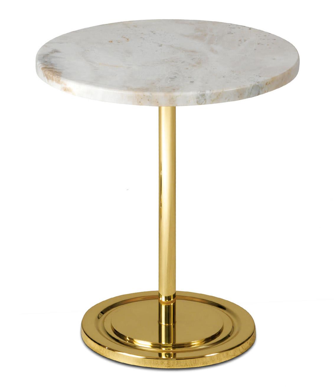 Table d'appoint basse plateau marbre