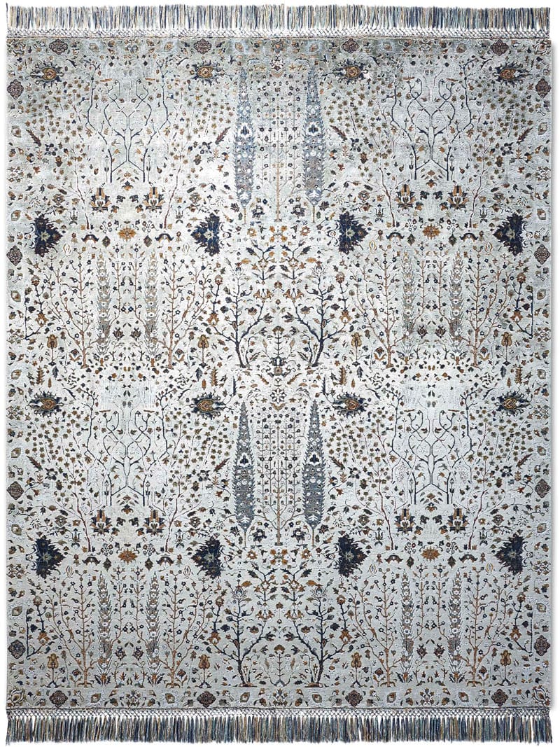 Tapis de luxe Pine Garden Silver