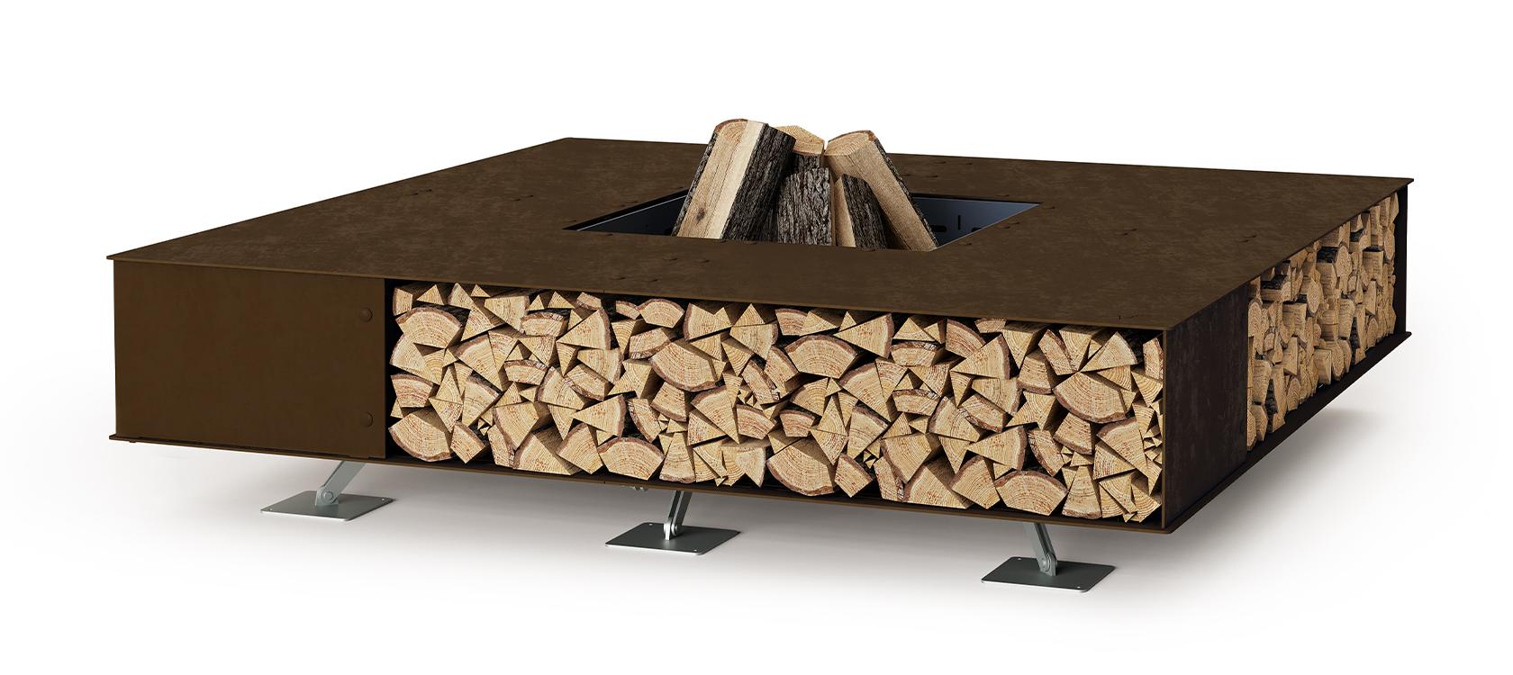 Brasero Toast | Dimensions: 125 × 125 cm | Finition: Zwart