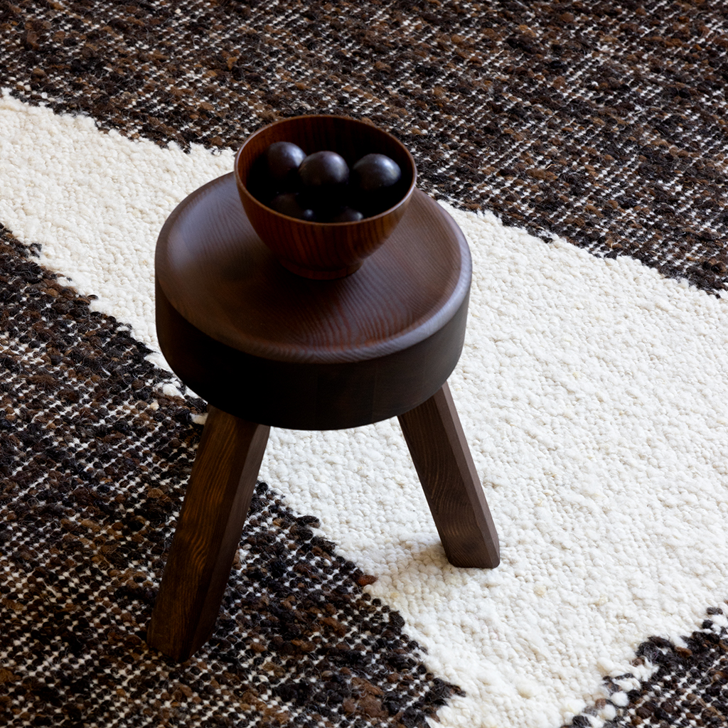 Tapis Craft Fundament chocolat/crème