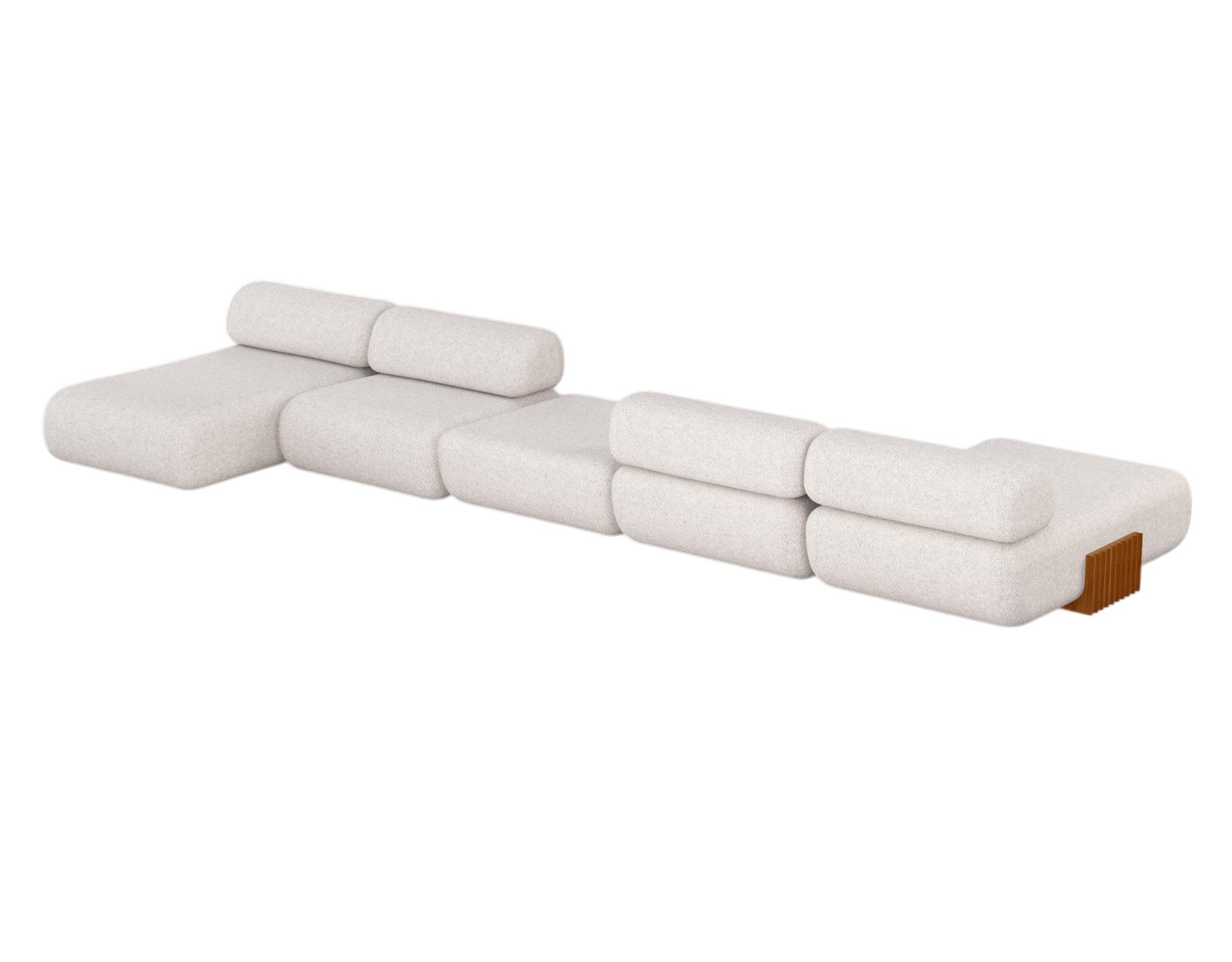 Canapé modulable en bois Carmel