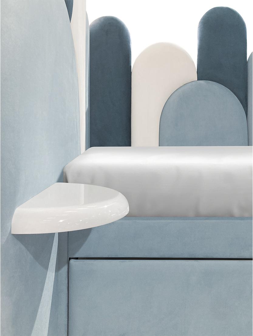 Gezellige haven hoek bed | Configuratie: 1 lade | Matrasmaat: 90 × 190 cm