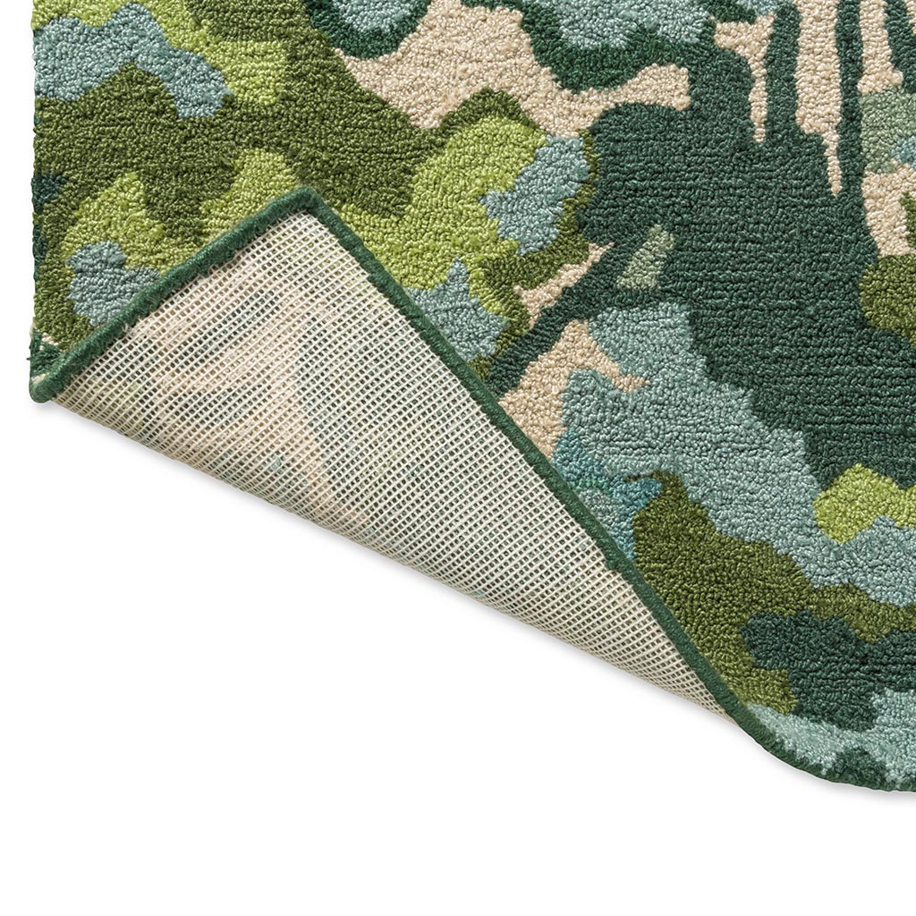 Tapis d’extérieur Tree Tops vert | Taille: 160 × 230 cm