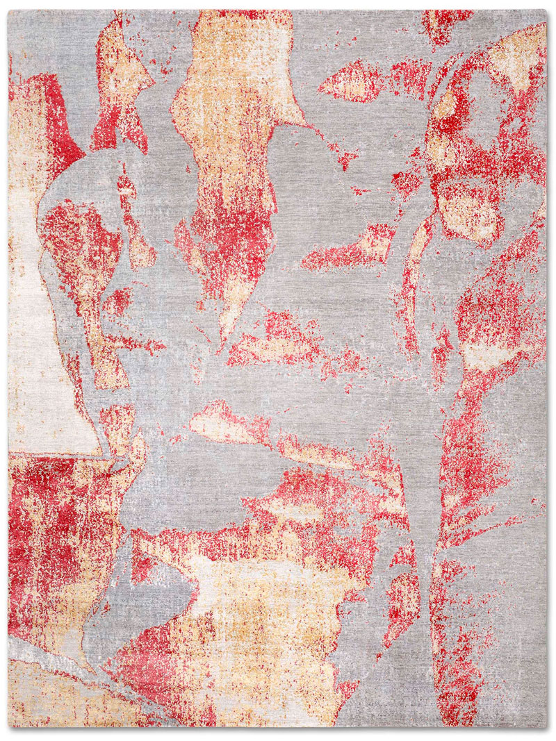 Tapis noué à la main Gold Coral | Taille: 305 × 427 cm