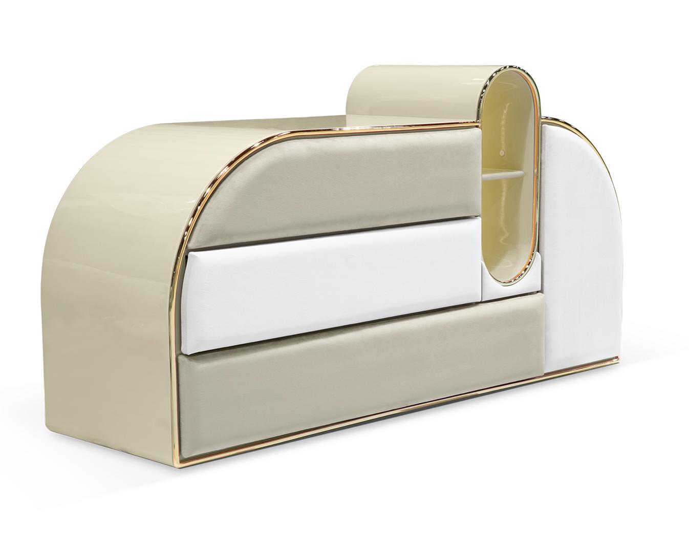 Commode triple Barbe à papa