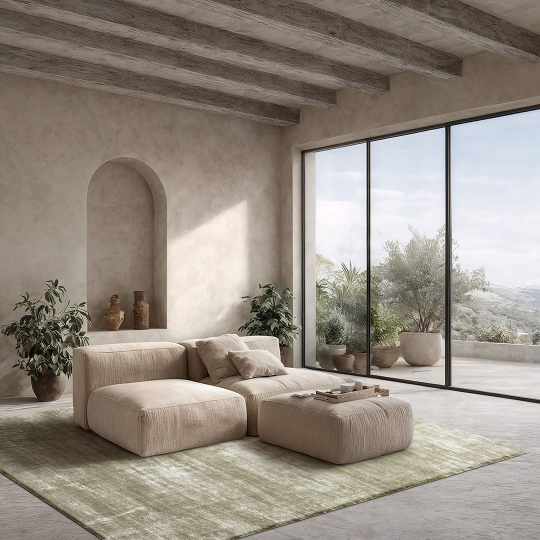 Luce Vetiver vloerkleed