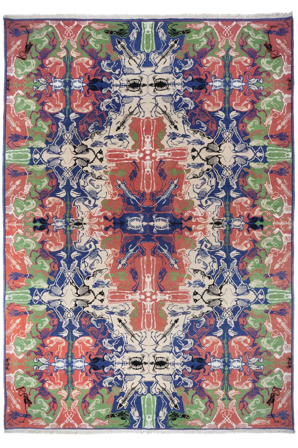 Tapis design tissé main Pied De Poule