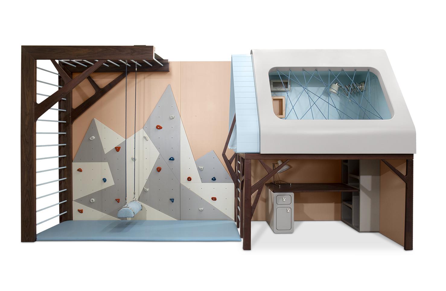 Maisonnette de jeu Explorateur de la jungle | Configuration: Gym + Bed