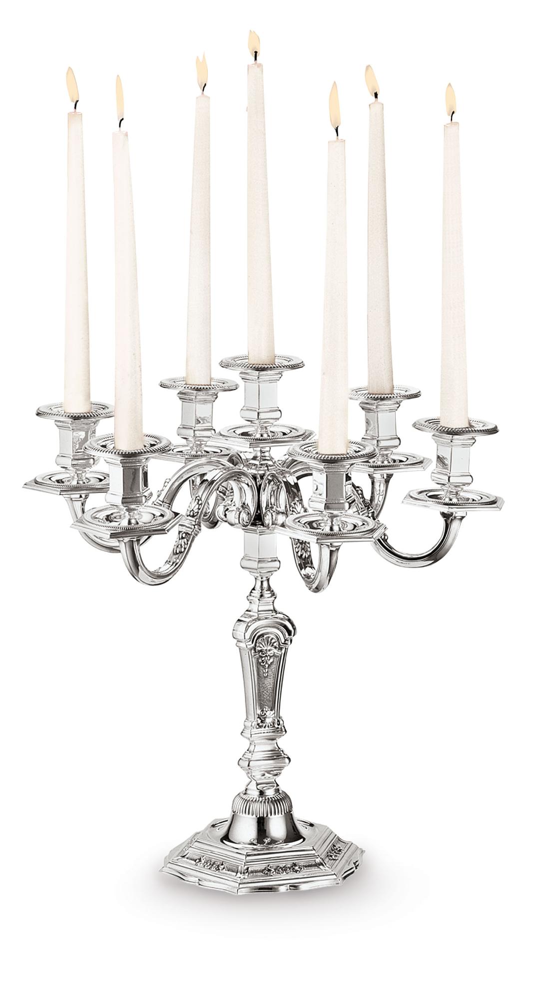 Royal verzilverde kandelaar | Configuratie: 5-Lights Royal verzilverde kandelaar | Configuratie: 5-Lights