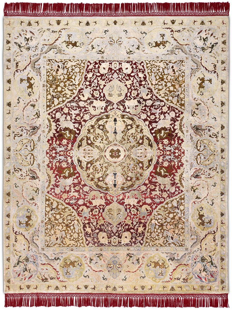 Tapis de luxe noué à la main Gold