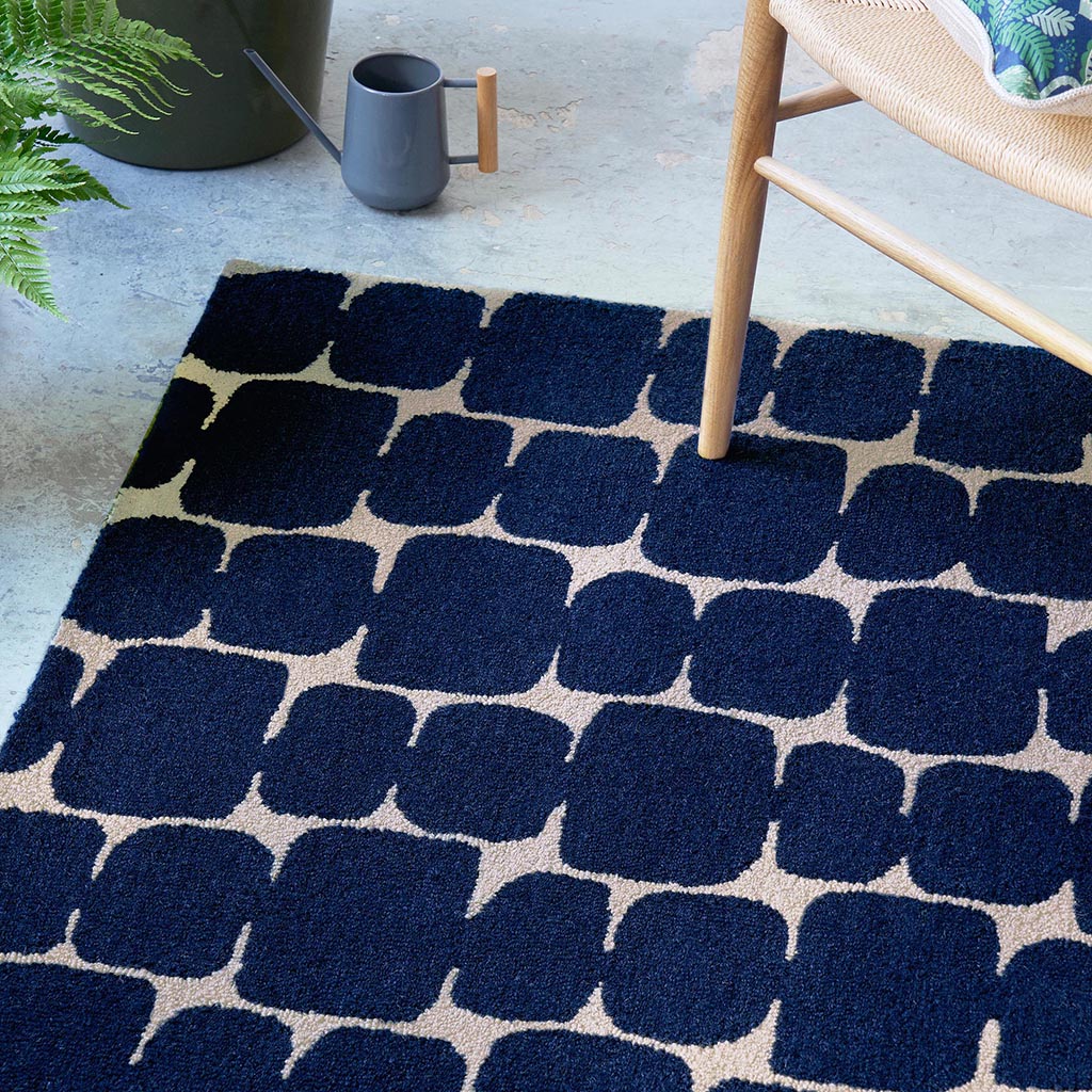 Little Lohko indigo tapijt | Maat: 120 × 180 cm