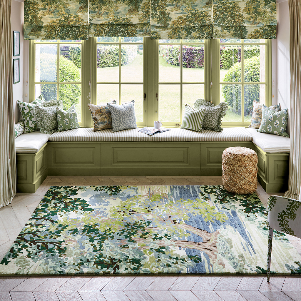 Ancient Canopy bosgroen tapijt | Maat: 170 × 240 cm