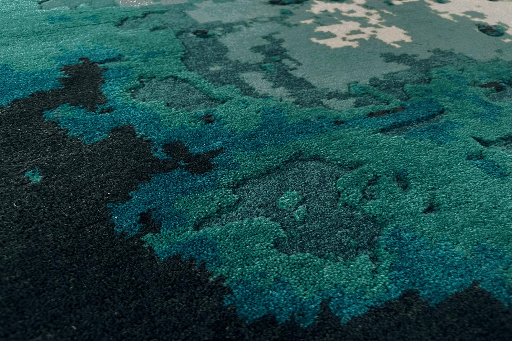 Tapis Dip Deep turquoise | Taille: 250 × 350 cm