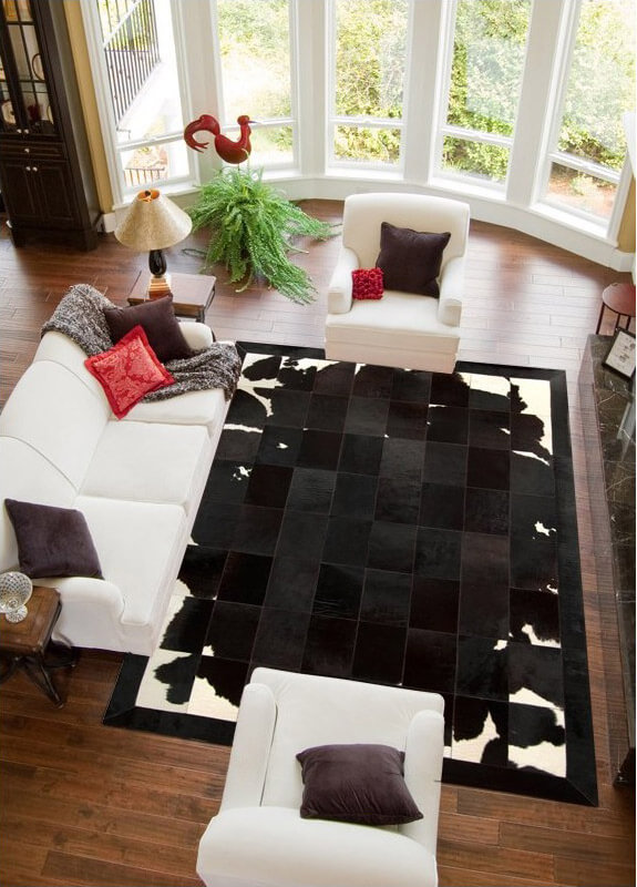 Tapis en peau de vache Avelis | Taille: 60 × 120 cm
