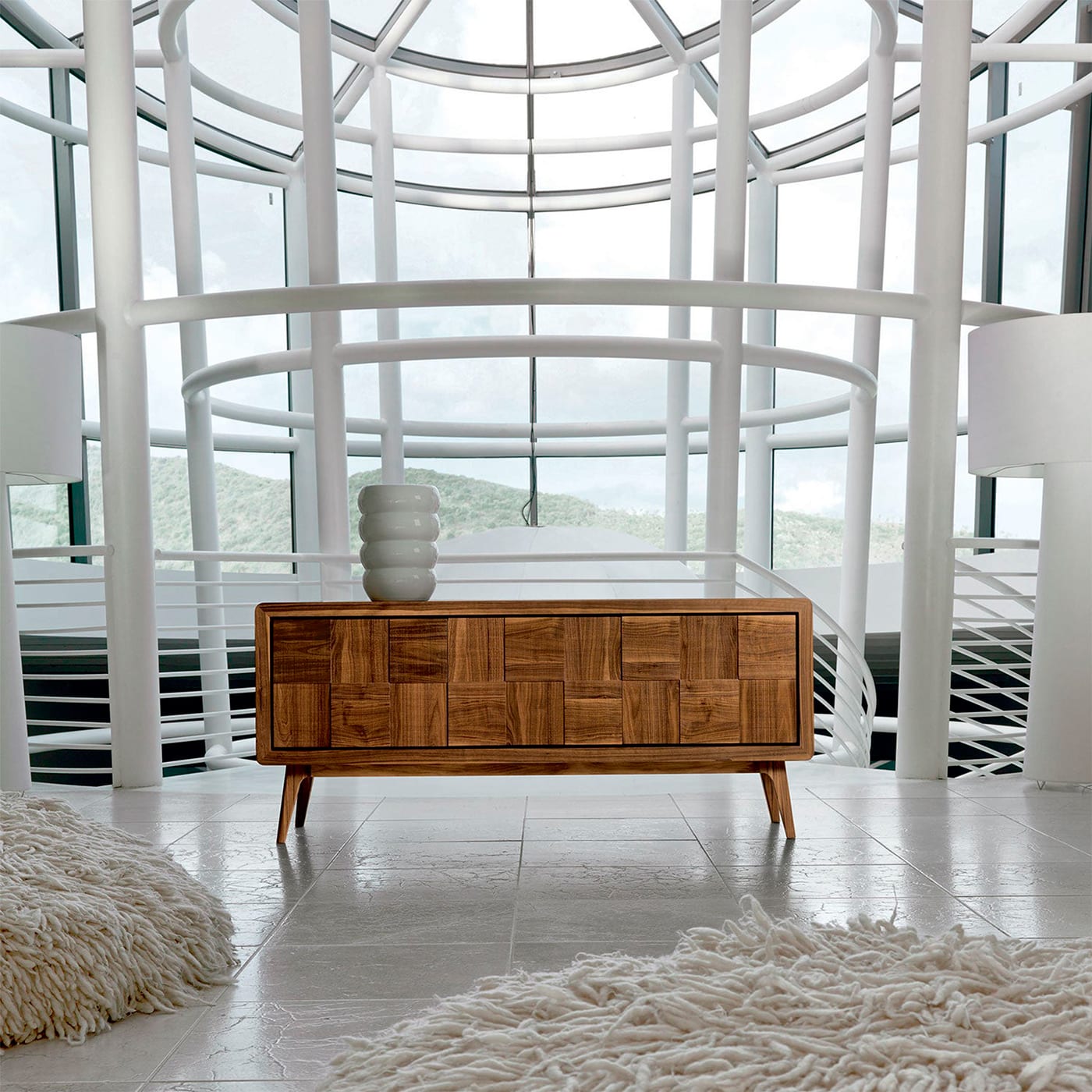 Artes geruit bruin dressoir