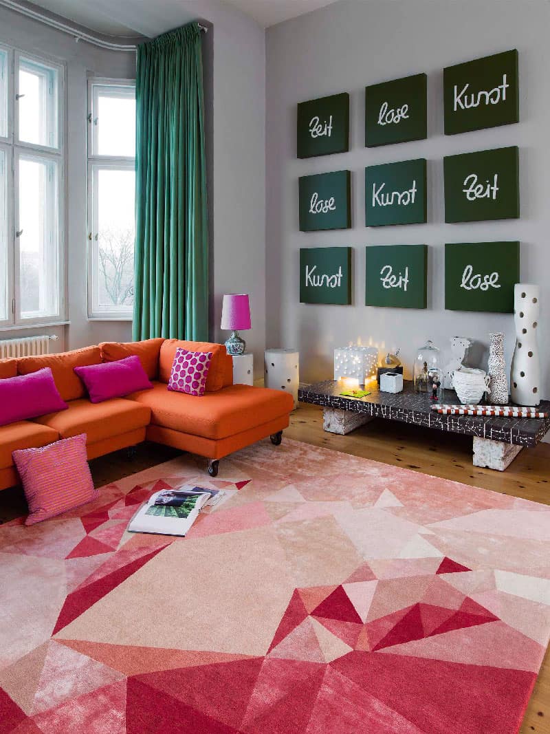 Heart luxe handgeknoopt vloerkleed
