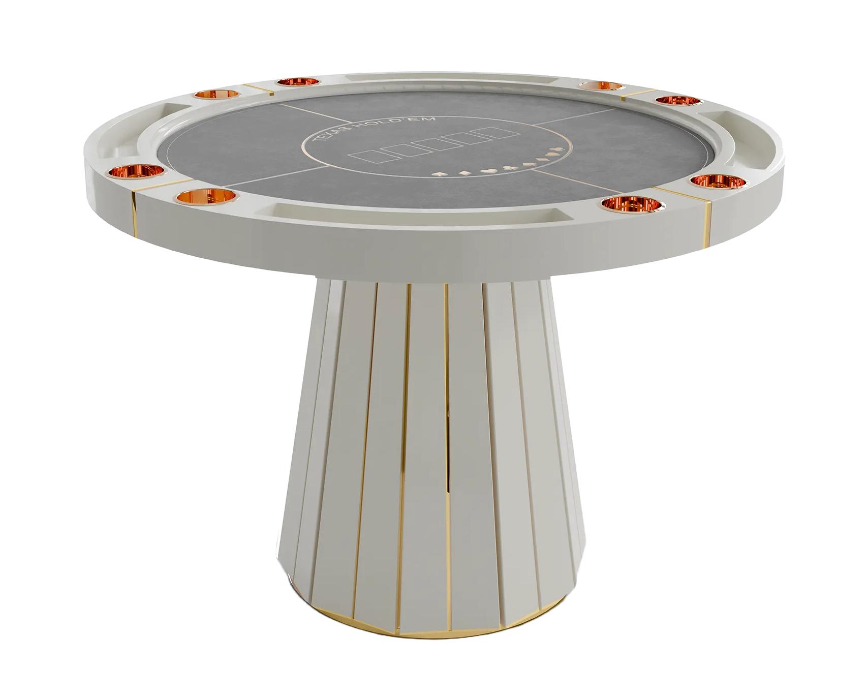 Table de poker Regal blanche