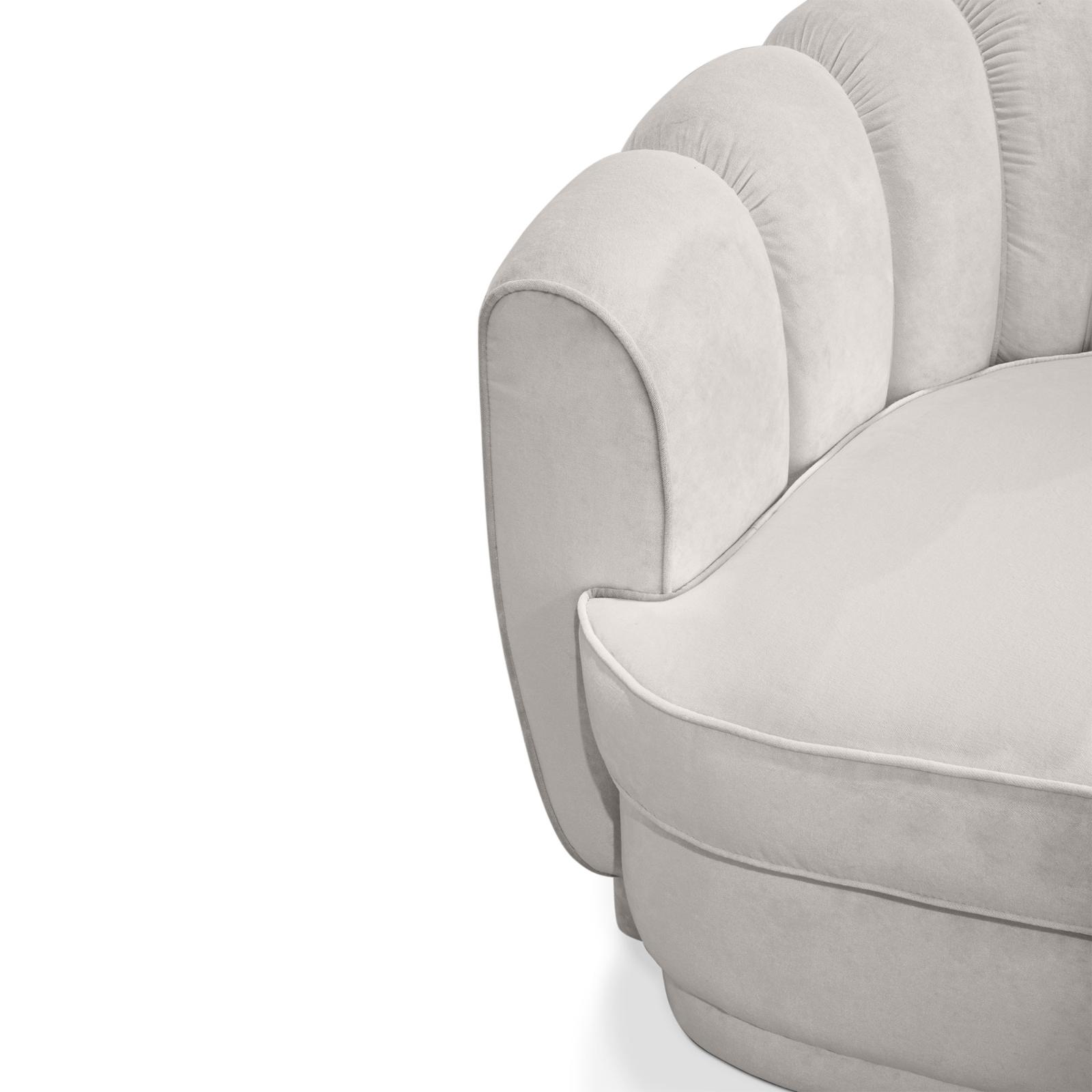 Refined ronde driezitsbank