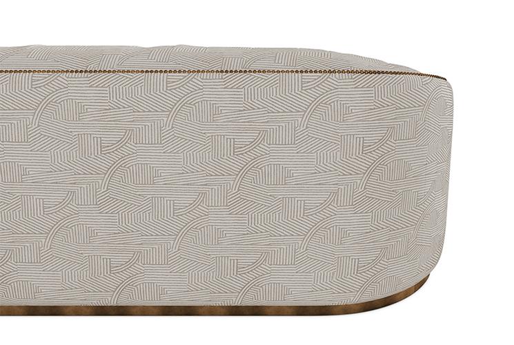 Canapé courbé beige Premium Comfort