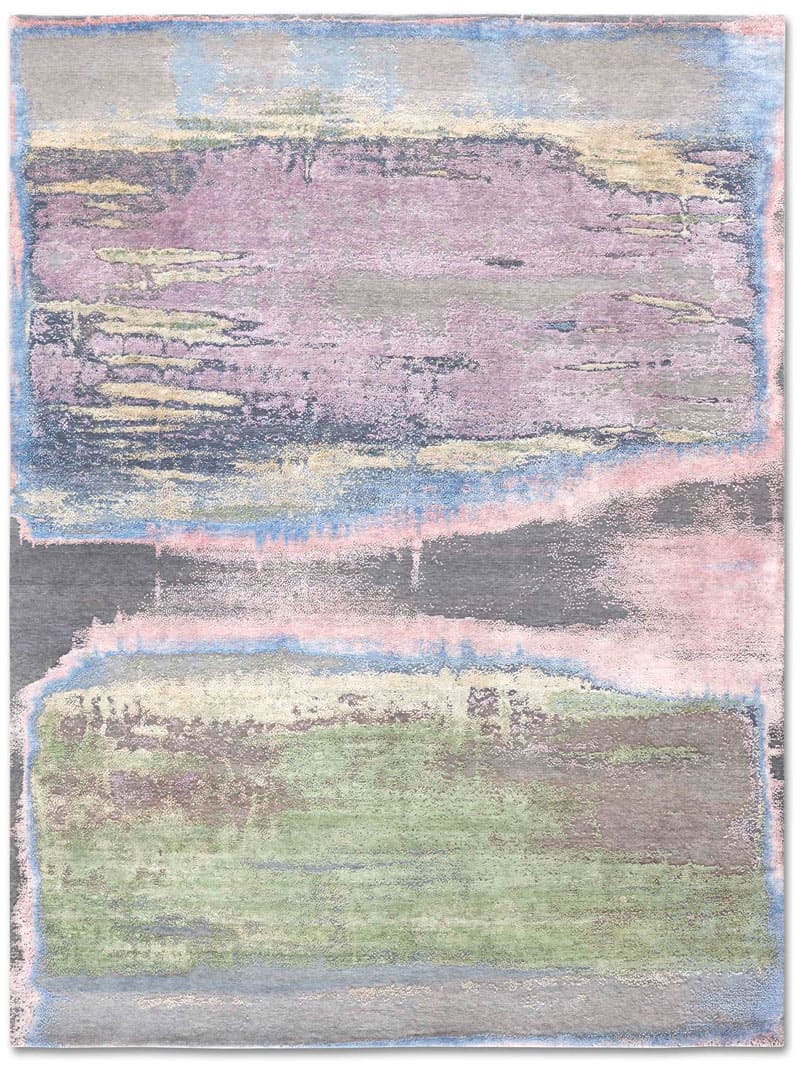 Tapis de luxe fait main Multicolor