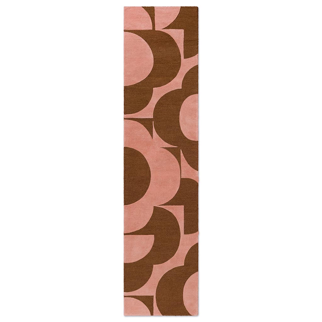 Prism Flower roze terracotta luxe vloerkleed
