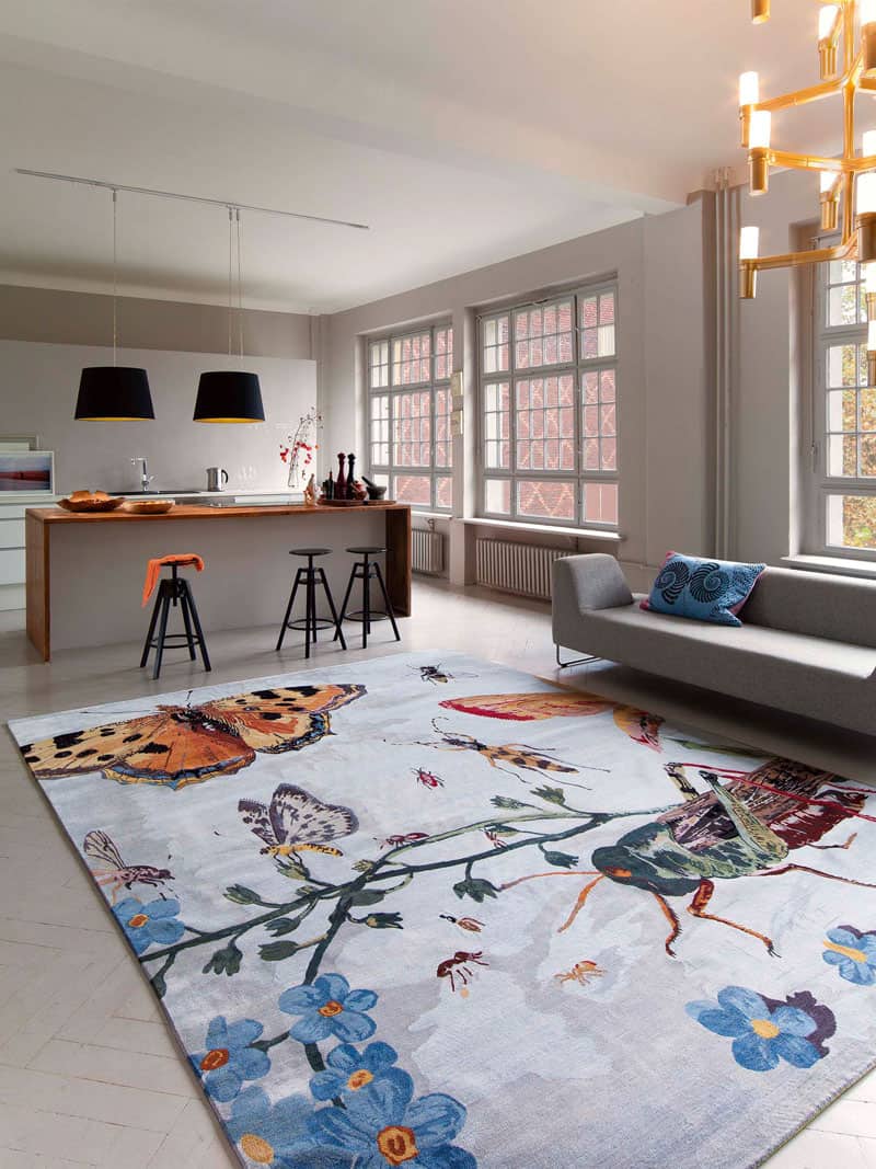 Tapis tissé main Grasshopper