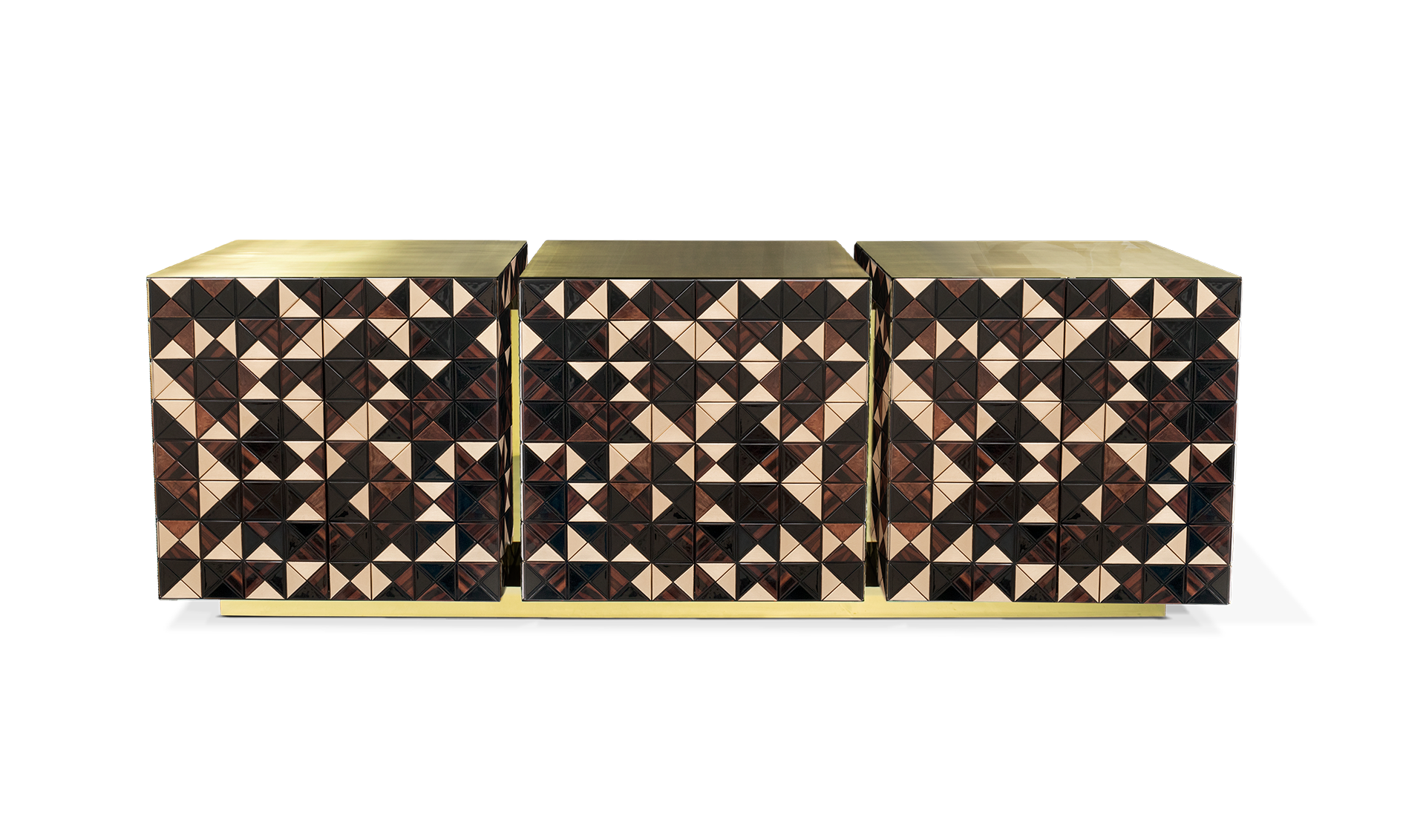 Buffet Mosaic en noyer