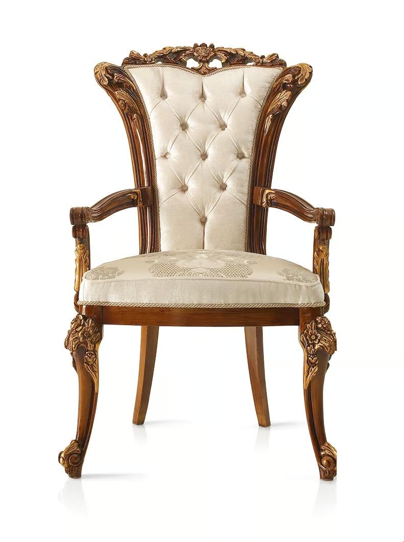 Chaise italienne premium Dolcevita avec accoudoirs